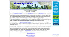 Desktop Screenshot of metrosprinkler.com